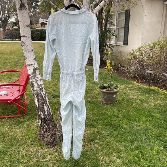 Hello Nite gorgeous fabulous baby blue jumpsuit with lots of pockets - Picture 6 of 15